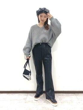 「PAGEBOY（ページボーイ）のアイテム（ハンチング/ベレー帽）」を使った、tomiさん（レディース・153cm）の冬コーディネート