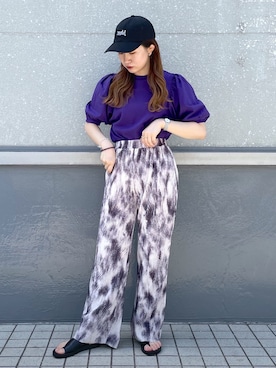 「ぼかし柄」｜tomiさん（レディース・153cm）の春コーディネート