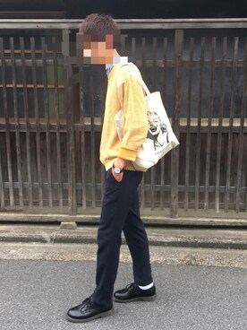 「Daniel Wellington（ダニエルウェリントン）の【Daniel Wellington】レザーバンド３６ＭＭ（アナログ腕時計）」を使った、takumiさん（メンズ・180cm）の春コーディネート