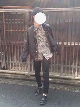 「Daniel Wellington（ダニエルウェリントン）の【Daniel Wellington】レザーバンド３６ＭＭ（アナログ腕時計）」を使った、takumiさん（メンズ・180cm）の冬コーディネート