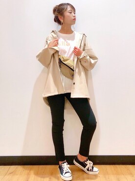 「HONEYSUCKLE ROSE」｜Natsu☆さん（レディース・157cm）の春コーディネート