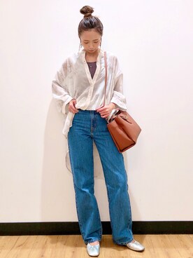 「HONEYSUCKLE ROSE」｜Natsu☆さん（レディース・157cm）の春コーディネート