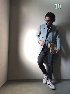 チェスターコートを使った サーフ のメンズ人気ファッションコーディネート Wear チェスターコートを使った サーフ のメンズ人気ファッションコーディネート Wear