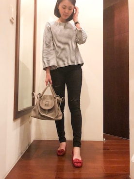 「Meli Melo（メリメロ）のアイテム」を使った、Clare lee さん（レディース・170cm）の春コーディネート