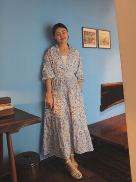 「travel」｜「アイテム（ワンピース）」を使った、Clare lee さん（レディース・170cm）の夏コーディネート