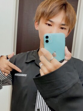 「ANDGEEBEE（アンジービー）のアイテム」を使った、kazumaさん（メンズ・171cm）の秋コーディネート