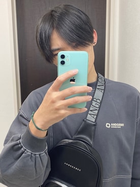 「ANDGEEBEE（アンジービー）のアイテム」を使った、kazumaさん（メンズ・171cm）の冬コーディネート