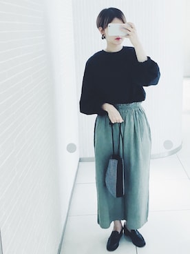「アイテム（ワンピース）」を使った、arataさん（レディース・156cm）の秋コーディネート