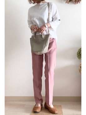 「セントジェームス」｜「アイテム（アクセサリー）」を使った、tomoさん（レディース・153cm）の春コーディネート