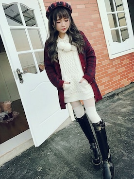 Bobon21さん（レディース・155cm）の冬コーディネート