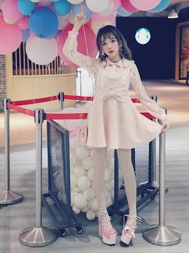 「アイテム（タイツ/ストッキング）」を使った、Bobon21さん（レディース・155cm）の春コーディネート