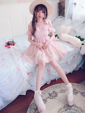 「Bobon21（ボボンニジュウイチ）のアイテム」を使った、Bobon21さん（レディース・155cm）の春コーディネート