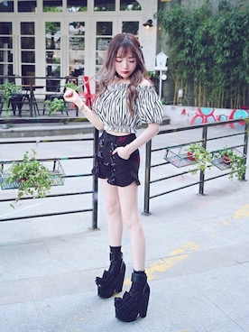 「甘辛mix」｜Bobon21さん（レディース・155cm）の春コーディネート