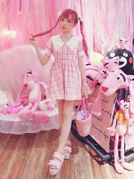 「原宿系」｜Bobon21さん（レディース・155cm）の夏コーディネート