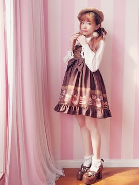チョコケーキドーリーワンピース 全２色 を使った人気ファッションコーディネート Wear