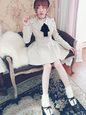 「Bobon21（ボボンニジュウイチ）のアイテム（ジャケット/アウター）」を使った、Bobon21さん（レディース・155cm）の秋コーディネート