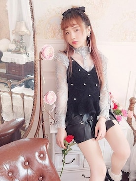 「レザースカート」｜Bobon21さん（レディース・155cm）の秋コーディネート