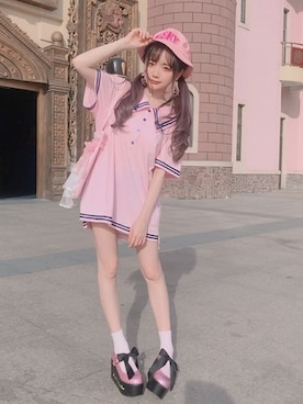 Bobon21さん（レディース・155cm）の春コーディネート