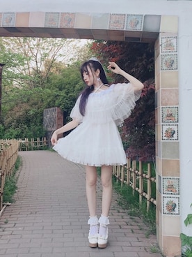 「Bobon21（ボボンニジュウイチ）のアイテム」を使った、Bobon21さん（レディース・155cm）の春コーディネート