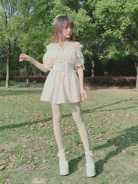 「2018ss」｜「アイテム（ワンピース/ドレス）」を使った、Bobon21さん（レディース・155cm）の春コーディネート