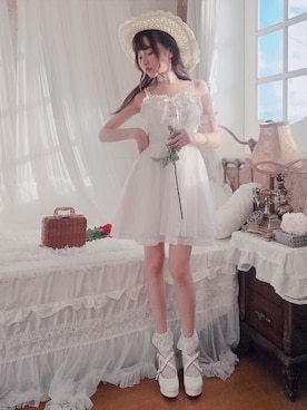 「ボボンニジュウイチ」｜「アイテム（その他）」を使った、Bobon21さん（レディース・155cm）の夏コーディネート