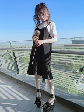 「ボボンニジュウイチ」｜「アイテム（その他）」を使った、Bobon21さん（レディース・155cm）の夏コーディネート