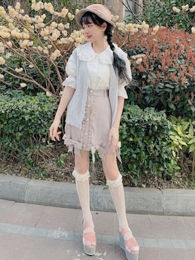 「オーバーサイズニット」｜Bobon21さん（レディース・155cm）の春コーディネート