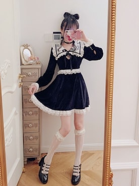 「Bobon21（ボボンニジュウイチ）のアイテム（ワンピース/ドレス）」を使った、Bobon21さん（レディース・155cm）の春コーディネート