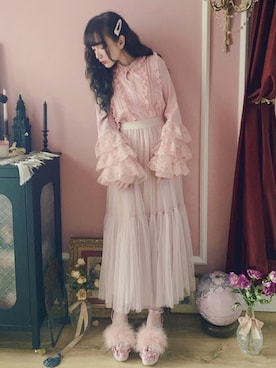 「Bobon21（ボボンニジュウイチ）のアイテム」を使った、Bobon21さん（レディース・155cm）の春コーディネート