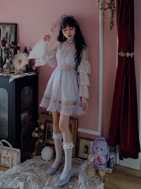 「Bobon21（ボボンニジュウイチ）のアイテム（ワンピース/ドレス）」を使った、Bobon21さん（レディース・155cm）の春コーディネート