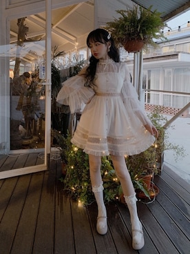 「Bobon21（ボボンニジュウイチ）のアイテム（ワンピース/ドレス）」を使った、Bobon21さん（レディース・155cm）の春コーディネート
