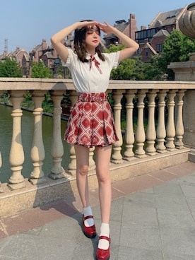 「Bobon21（ボボンニジュウイチ）のアイテム（トップス）」を使った、Bobon21さん（レディース・155cm）の夏コーディネート