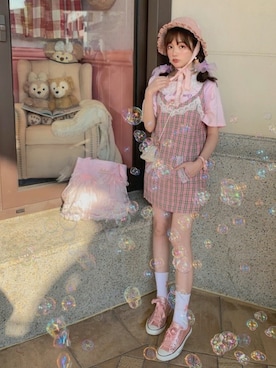「Bobon21（ボボンニジュウイチ）のアイテム（ワンピース/ドレス）」を使った、Bobon21さん（レディース・155cm）の夏コーディネート