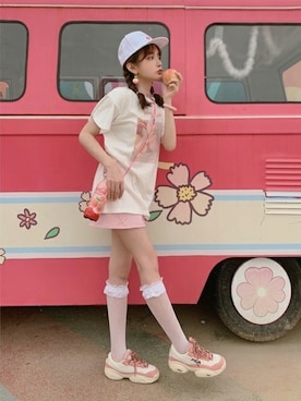 Bobon21さん（レディース・155cm）の夏コーディネート