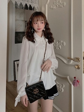 「ボウタイ」｜Bobon21さん（レディース・155cm）の秋コーディネート