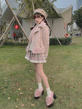 「ボボンニジュウイチ」｜「アイテム（ジャケット/アウター）」を使った、Bobon21さん（レディース・155cm）の秋コーディネート