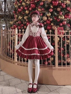 「Bobon21（ボボンニジュウイチ）のアイテム（ワンピース/ドレス）」を使った、Bobon21さん（レディース・155cm）の冬コーディネート