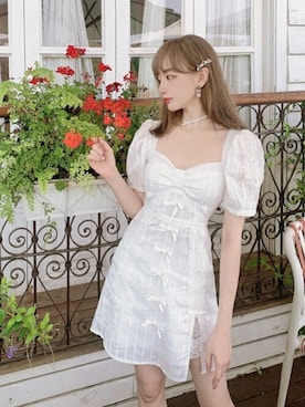 「Bobon21（ボボンニジュウイチ）のアイテム（ワンピース/ドレス）」を使った、Bobon21さん（レディース・155cm）の夏コーディネート