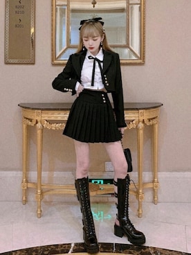 「ボボンニジュウイチ」｜「アイテム（ジャケット/アウター）」を使った、Bobon21さん（レディース・155cm）の秋コーディネート
