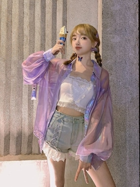 「Bobon21（ボボンニジュウイチ）のアイテム（パンツ）」を使った、Bobon21さん（レディース・155cm）の秋コーディネート