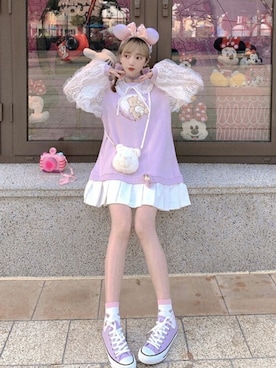 「Bobon21（ボボンニジュウイチ）のアイテム（ワンピース/ドレス）」を使った、Bobon21さん（レディース・155cm）の秋コーディネート
