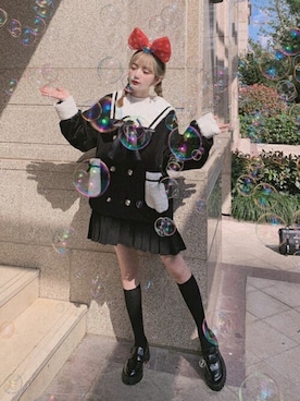「ボボンニジュウイチ」｜「アイテム（ジャケット/アウター）」を使った、Bobon21さん（レディース・155cm）の秋コーディネート