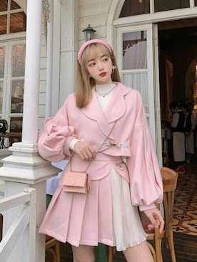 「ボボンニジュウイチ」｜「アイテム（ジャケット/アウター）」を使った、Bobon21さん（レディース・155cm）の秋コーディネート