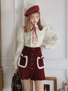 「ボボンニジュウイチ」｜Bobon21さん（レディース・155cm）の冬コーディネート
