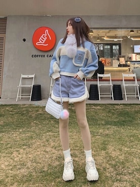 「ボボンニジュウイチ」｜Bobon21さん（レディース・155cm）の冬コーディネート