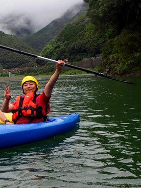 「mont-bell（モンベル）のアイテム（その他、ブルー系）」を使った、motoさん（メンズ・169cm）の夏コーディネート