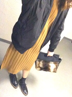 「ご近所コーデ」｜「アイテム（ブルゾン）」を使った、RAMAさん（レディース・160cm）の春コーディネート