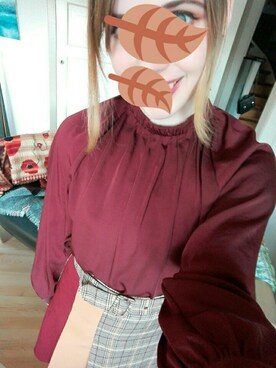 「ATMOSPHERE（アトモスフィア）のアイテム」を使った、ローさん（レディース・160cm）の秋コーディネート