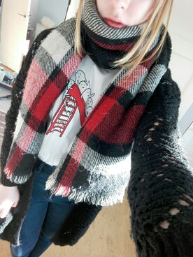 「ATMOSPHERE（アトモスフィア）のアイテム」を使った、ローさん（レディース・160cm）の秋コーディネート