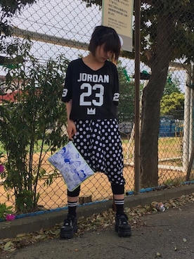 「3rd by VANQUISH（サードバイヴァンキッシュ）のアイテム（パンツ）」を使った、kannaさん（レディース・149cm）の春コーディネート